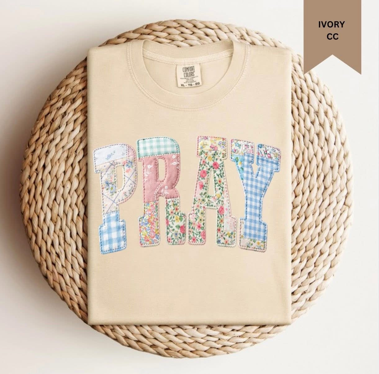 Patchwork Praise tee- PREORDER MID JUNE