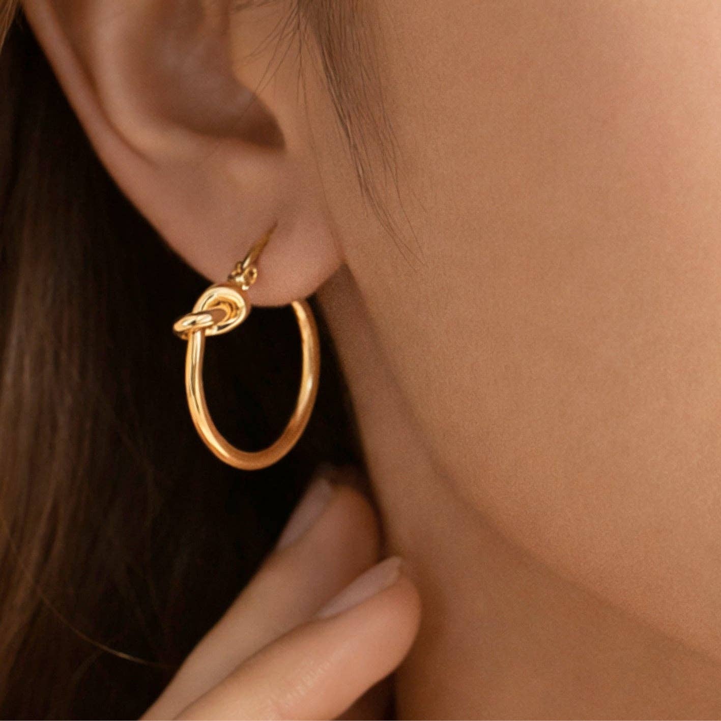 Twisted Hoop Earrings